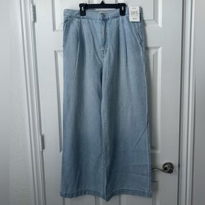 Madewell The Harlow Wide-Leg Trouser Jeans NWT Size 28